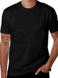 Dragon Graphic Black T-Shirt for Men
