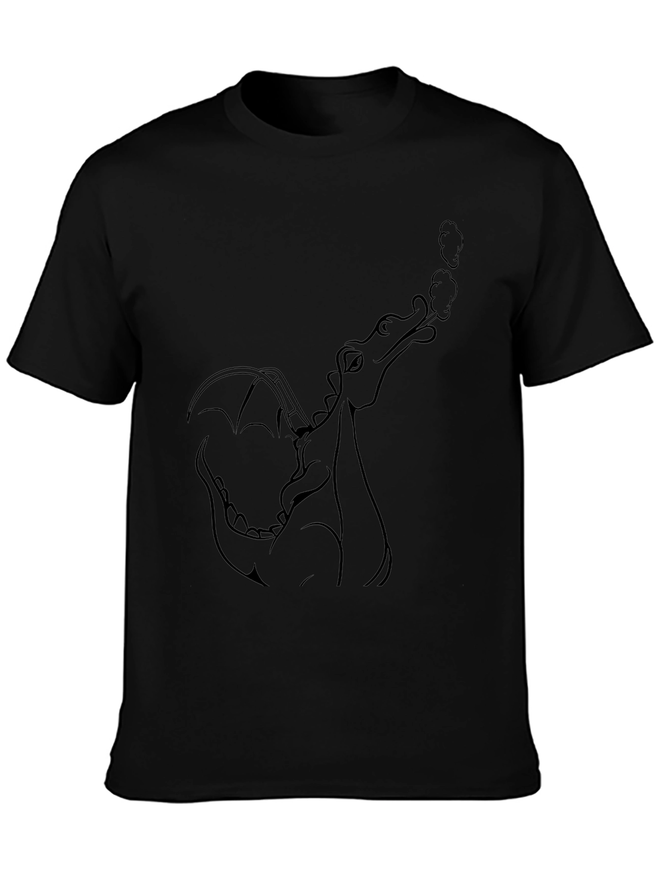 Dragon Graphic Black T-Shirt for Men