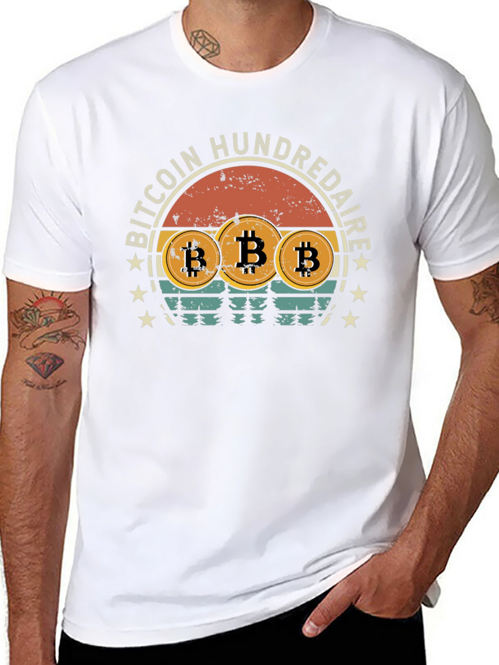 Bitcoin HundreDAIRE Retro T-Shirt