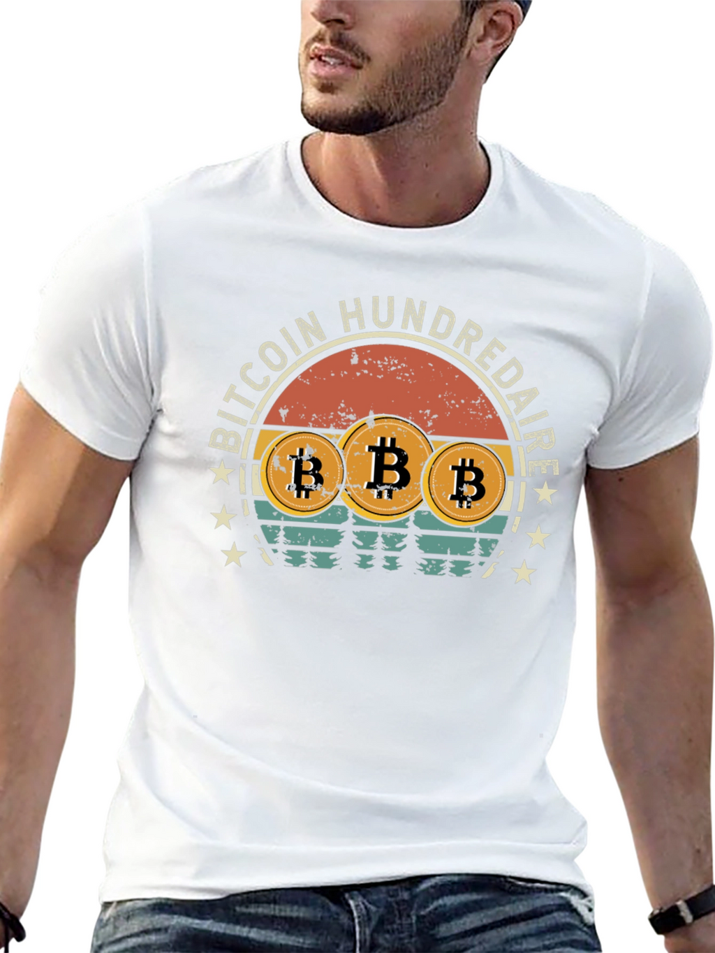 Bitcoin HundreDAIRE Retro T-Shirt