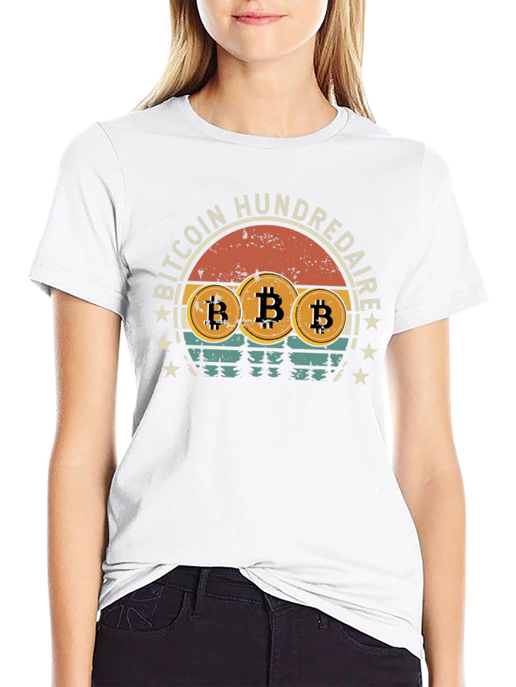 Bitcoin HundreDAIRE Retro T-Shirt