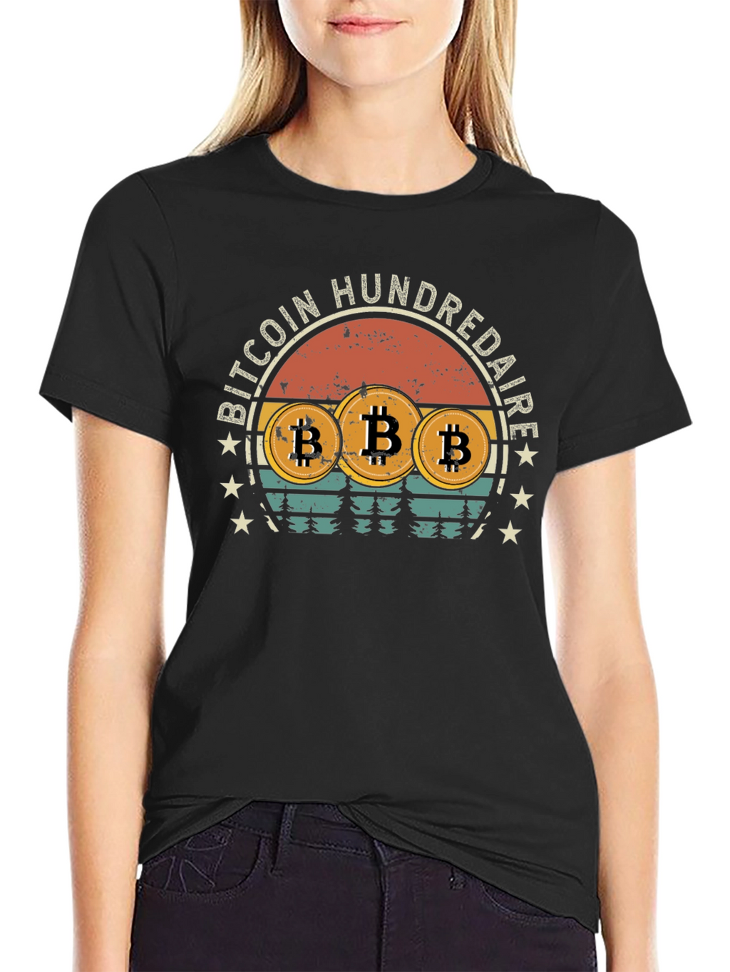Bitcoin HundreDAIRE Retro T-Shirt