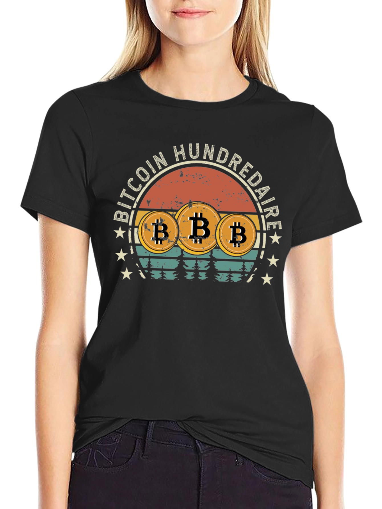 Bitcoin HundreDAIRE Retro T-Shirt