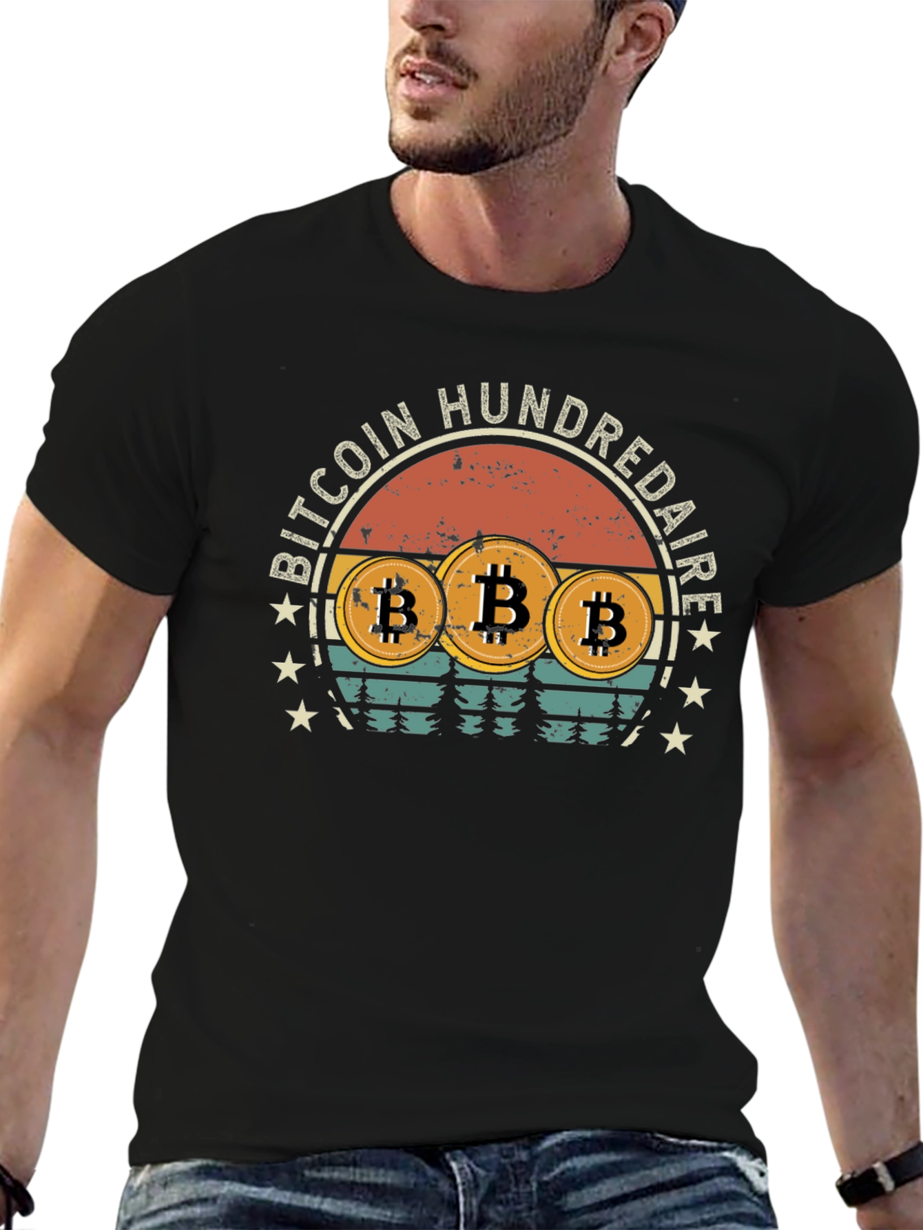 Bitcoin HundreDAIRE Retro T-Shirt