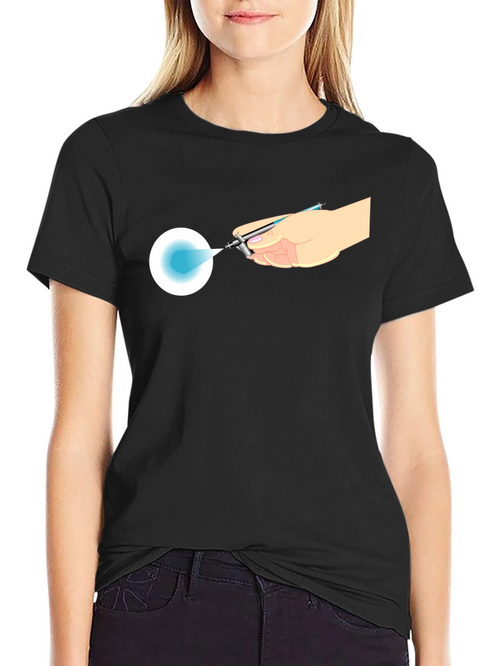 Airbrush Design Black T-Shirt - Artists Touch