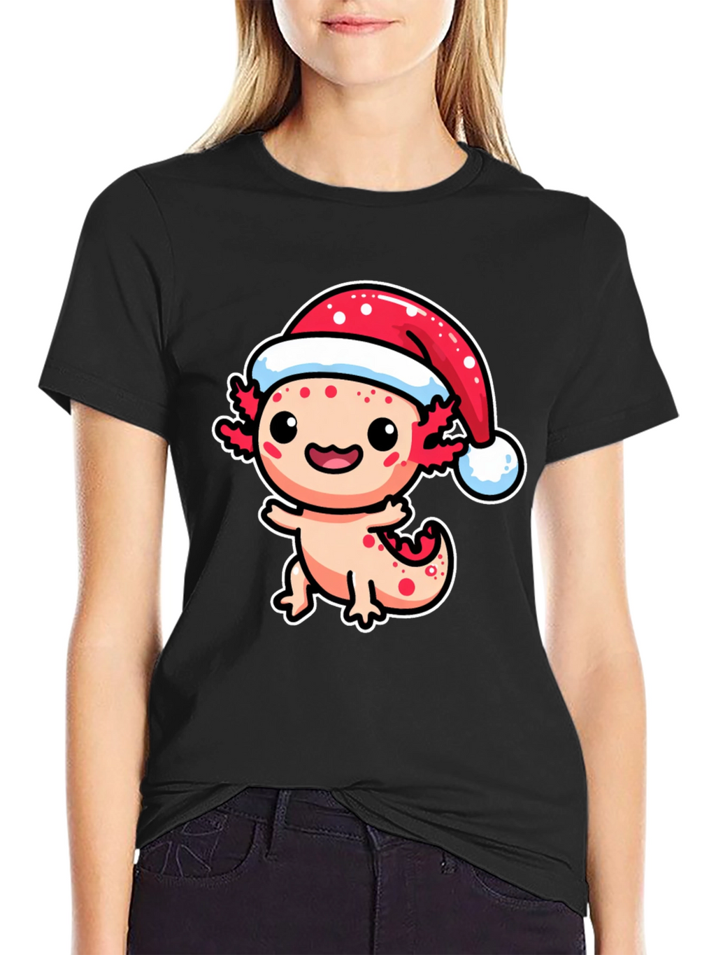 Festive Axolotl Christmas T-Shirt