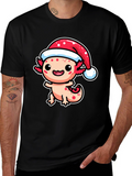 Festive Axolotl Christmas T-Shirt