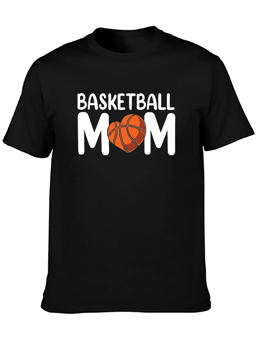 Basketball Mom T-Shirt - Heart Graphic