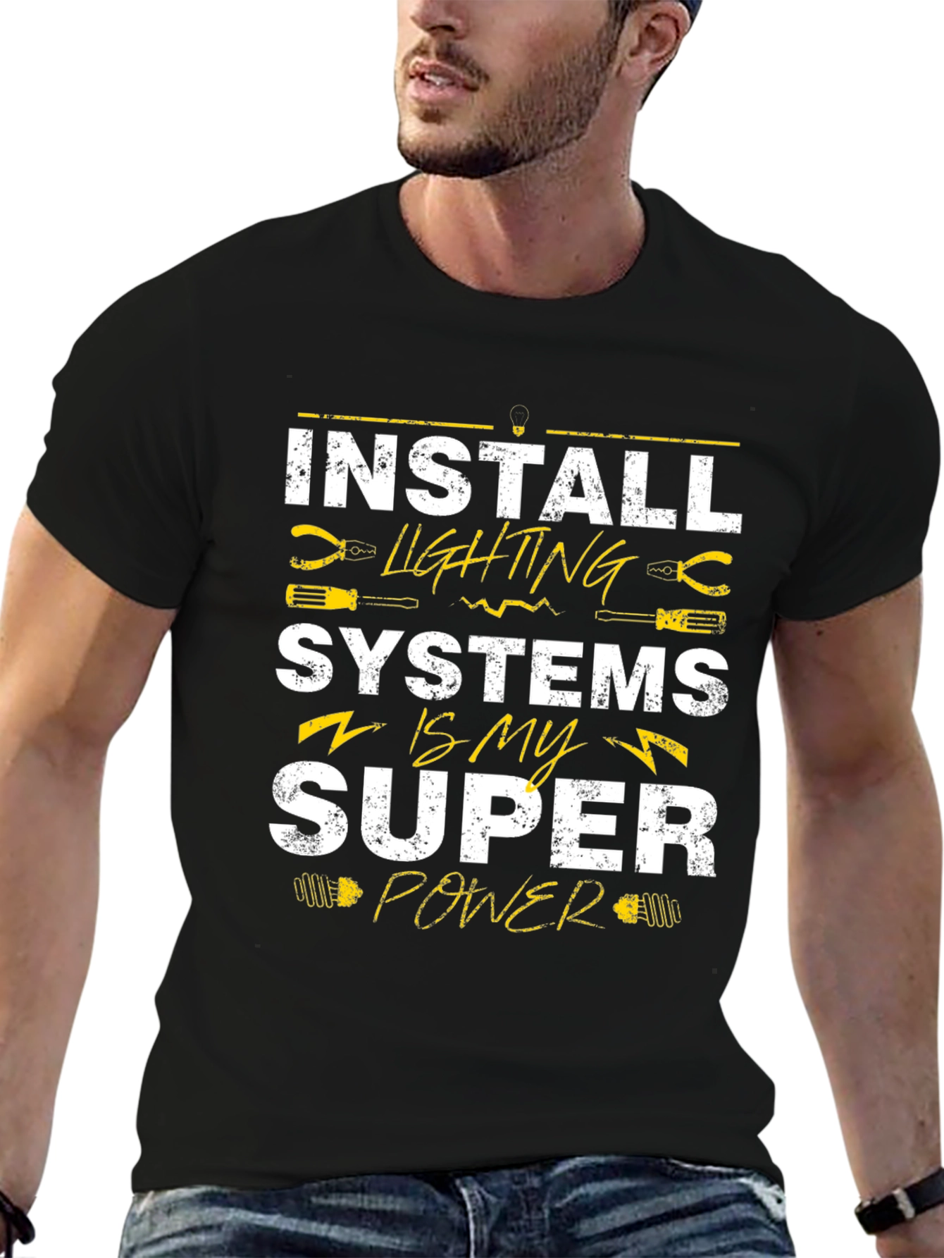 Install Lighting Systems Super Power T-Shirt
