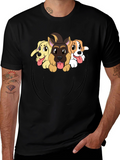 Dog Pocket T-Shirt - Cute Puppy Tee