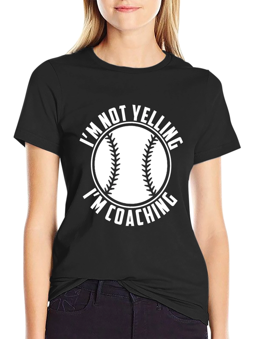 Im Not Yelling Im Coaching Baseball T-Shirt