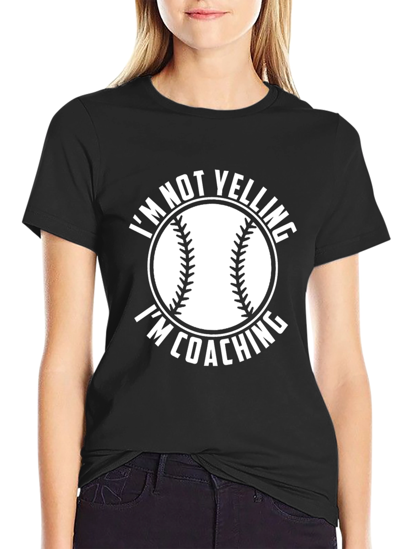 Im Not Yelling Im Coaching Baseball T-Shirt