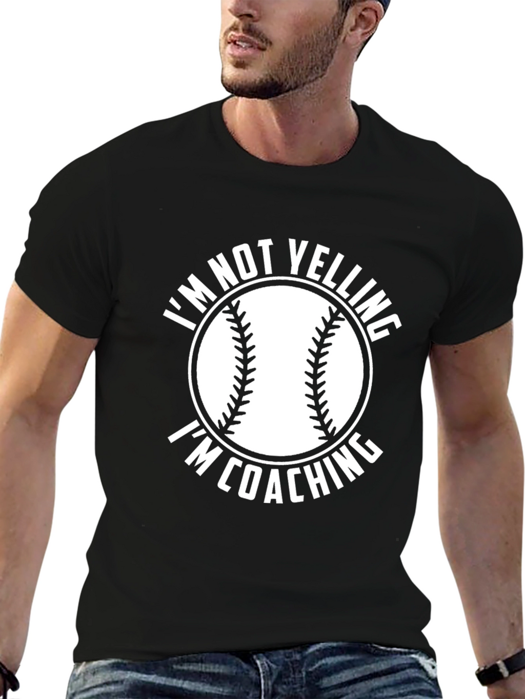 Im Not Yelling Im Coaching Baseball T-Shirt