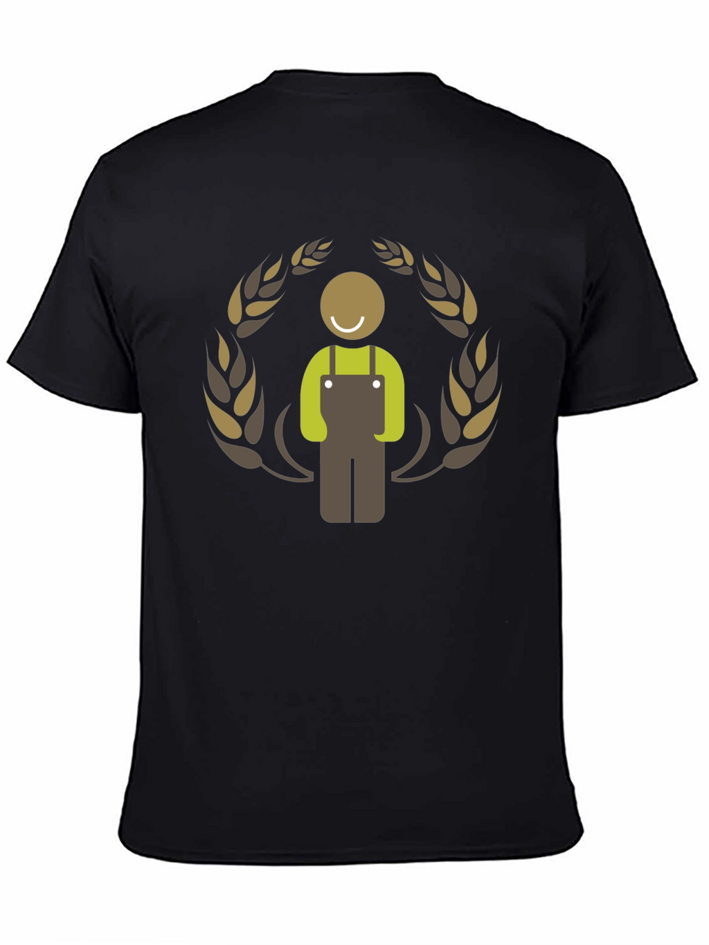 Farmer Graphic Black T-Shirt