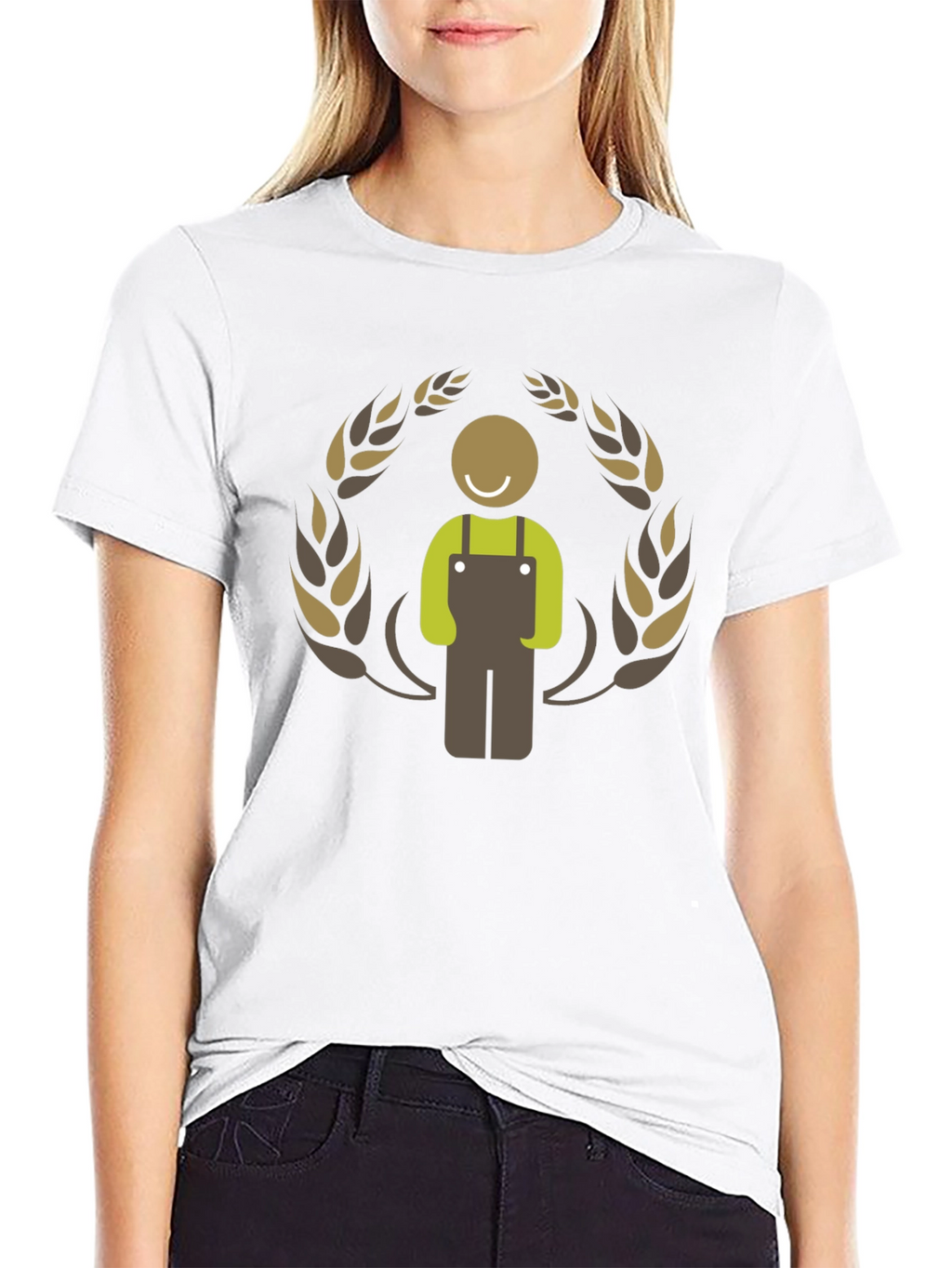 Farmer Graphic Black T-Shirt