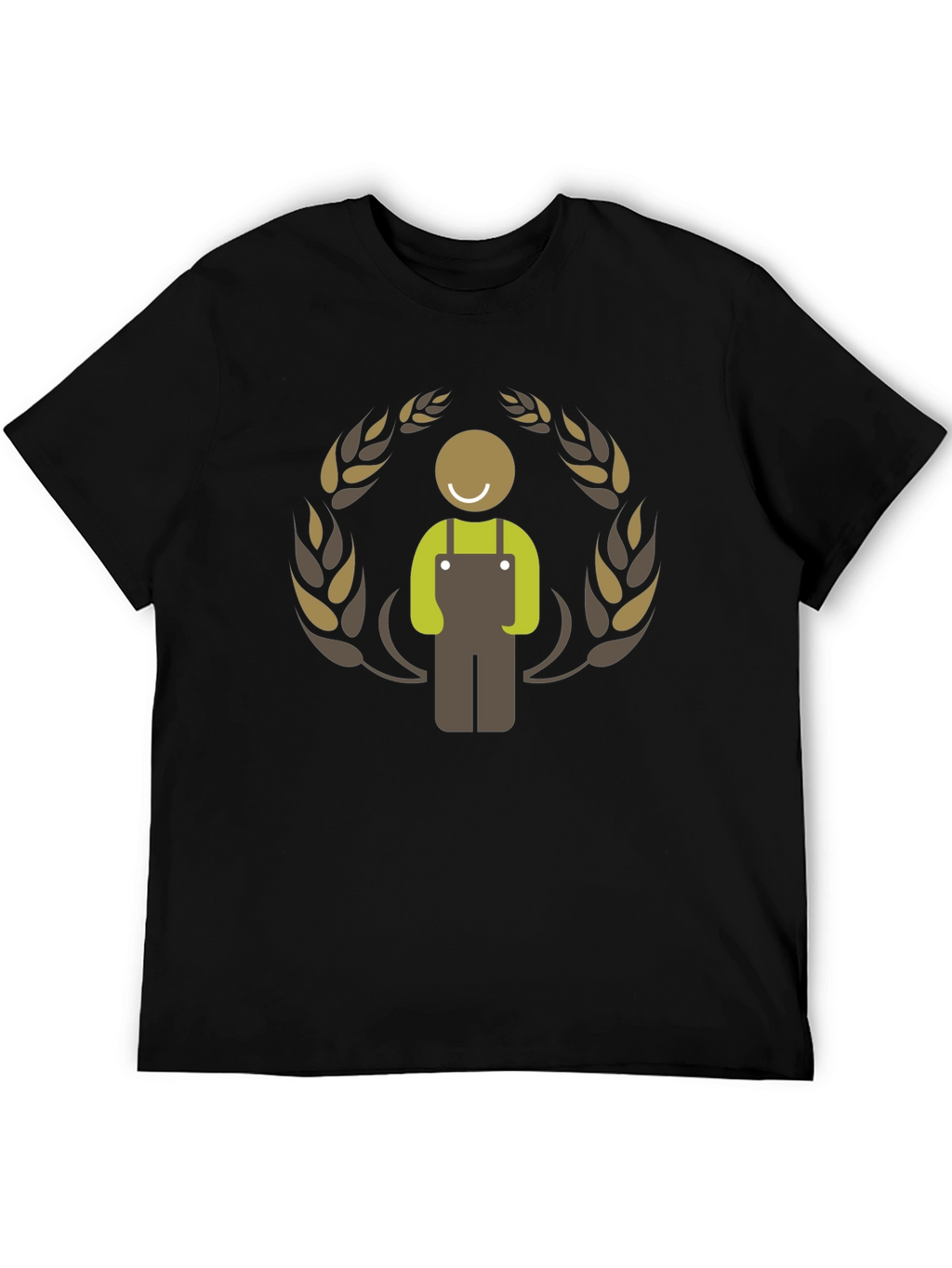 Farmer Graphic Black T-Shirt