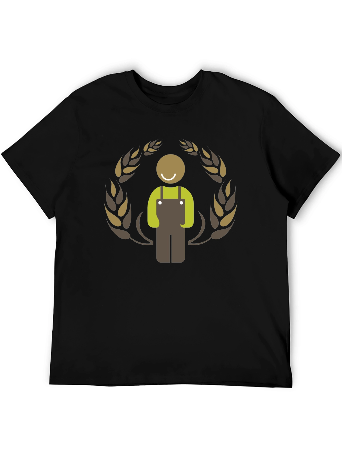 Farmer Graphic Black T-Shirt
