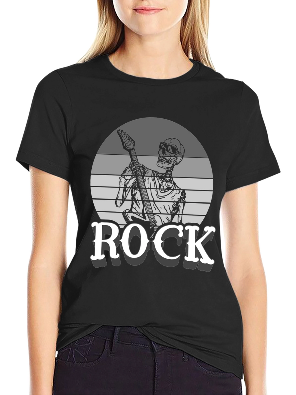 Rock Skeleton Graphic Tee