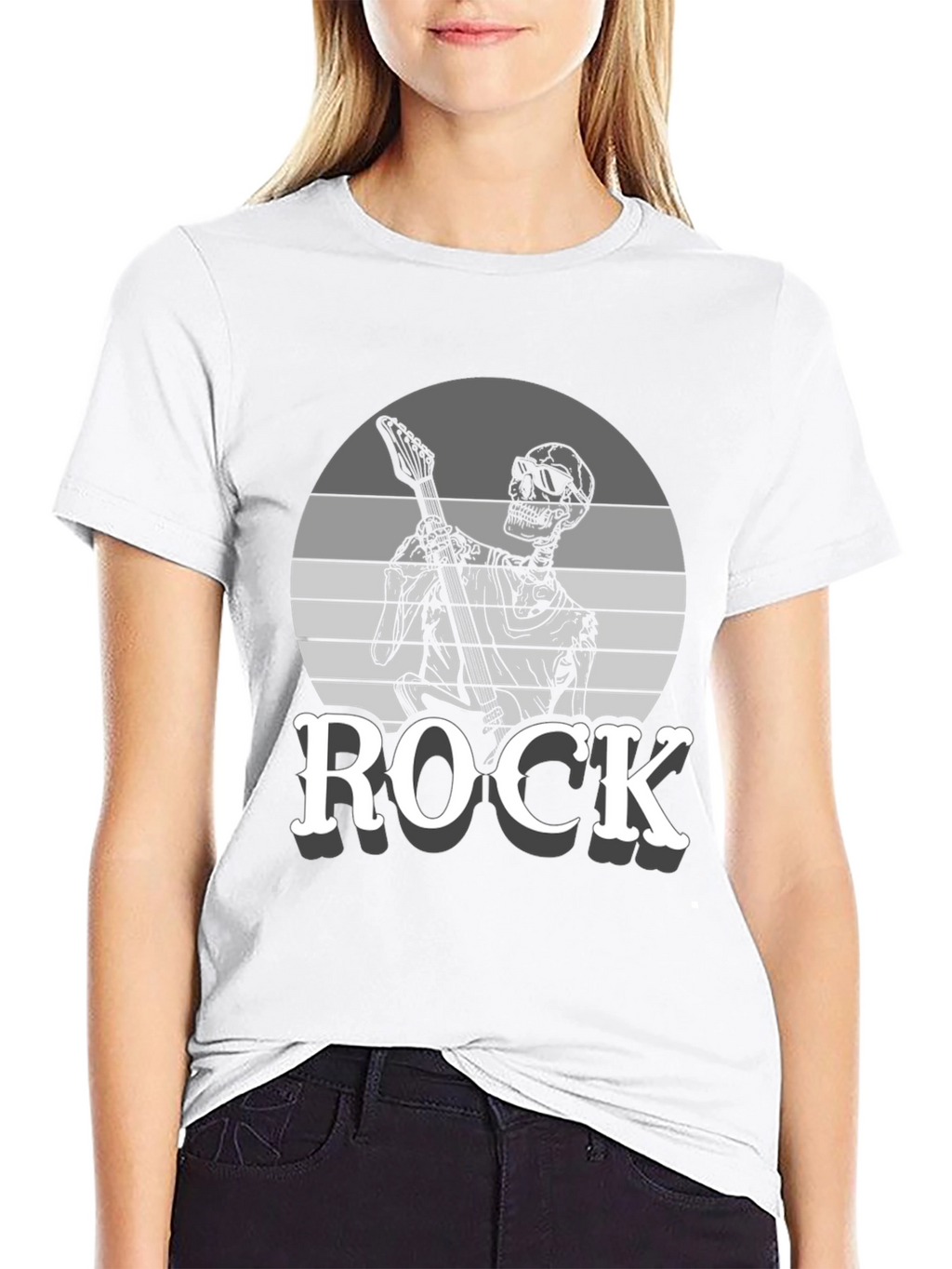Rock Skeleton Graphic Tee