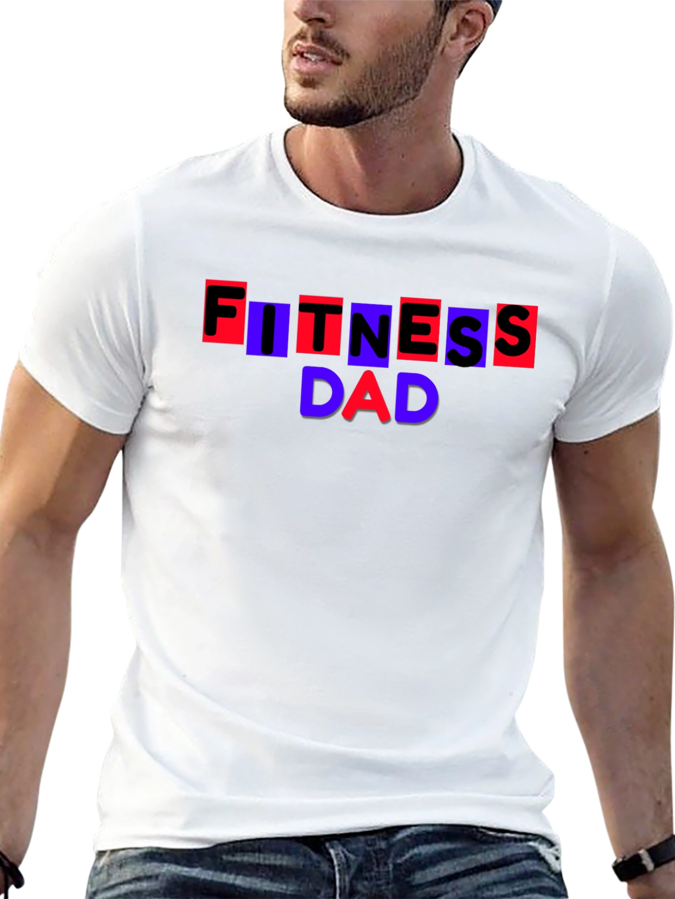 Fitness Dad T-Shirt - Trendy Design