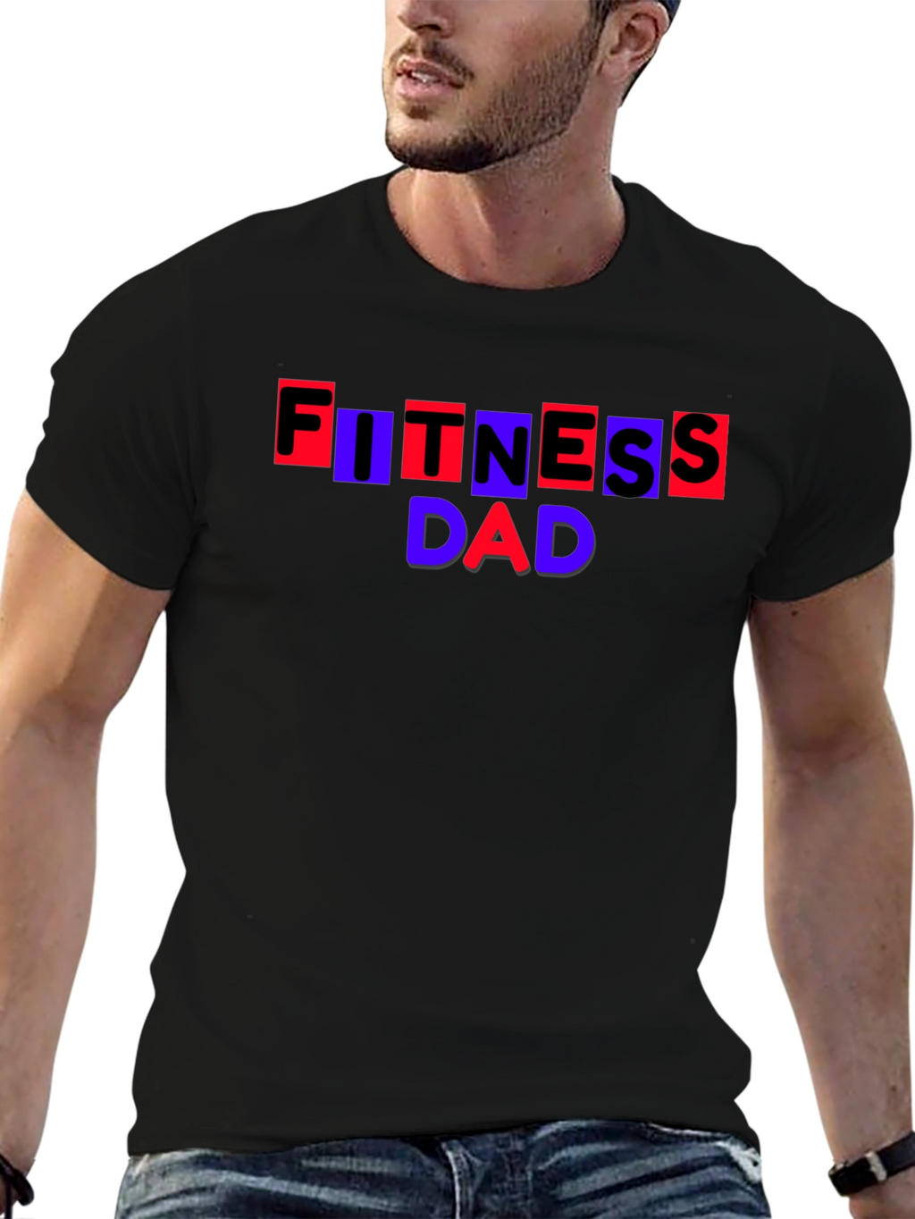 Fitness Dad T-Shirt - Trendy Design