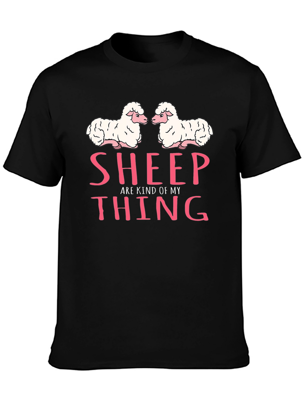 Sheep Are Kind of My Thing Black T-Shirt