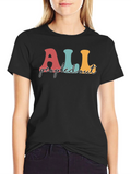 All Peopled Out T-Shirt Black Graphic Tee