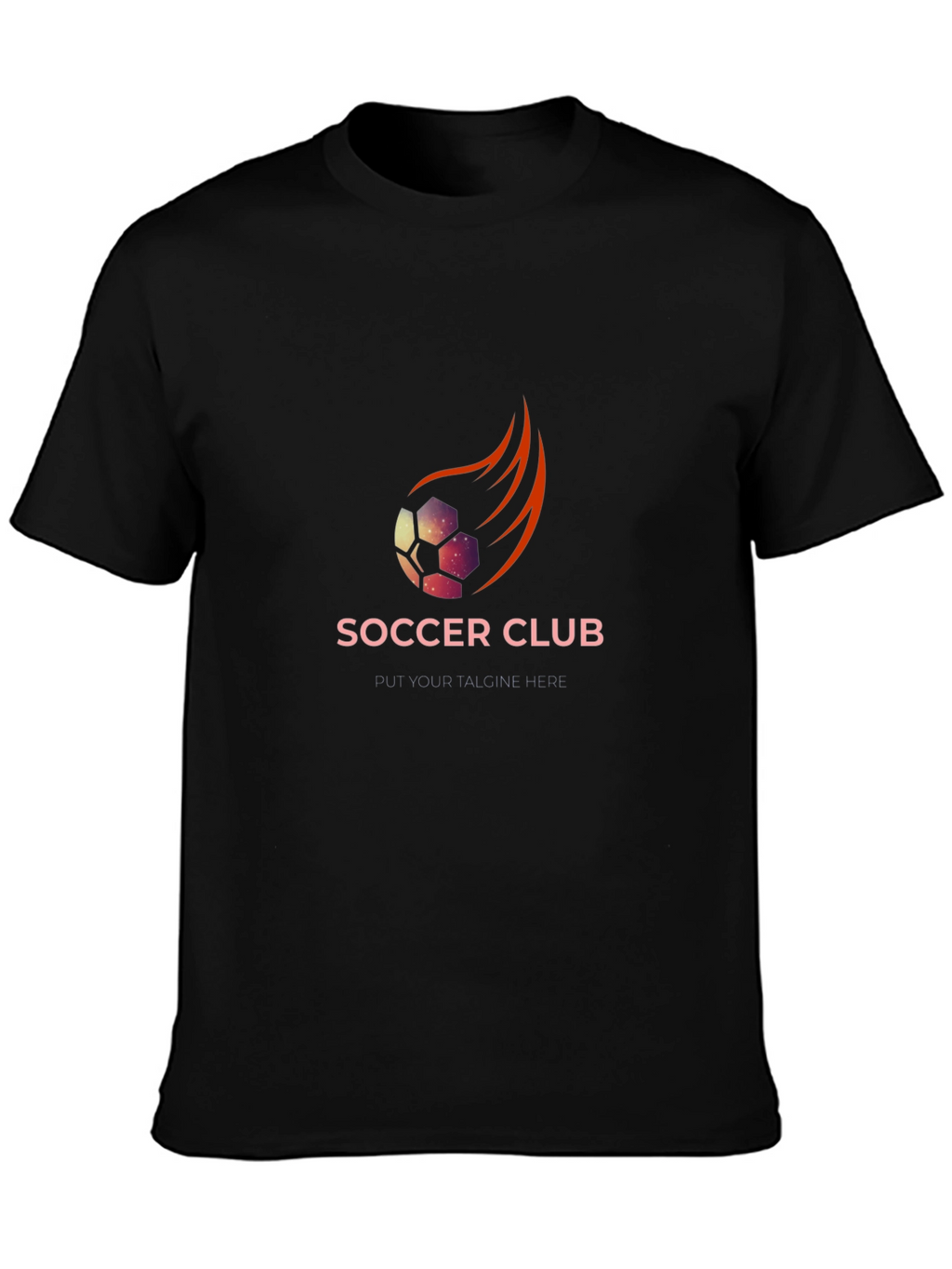 Soccer Club Graphic Tee - Black T-Shirt
