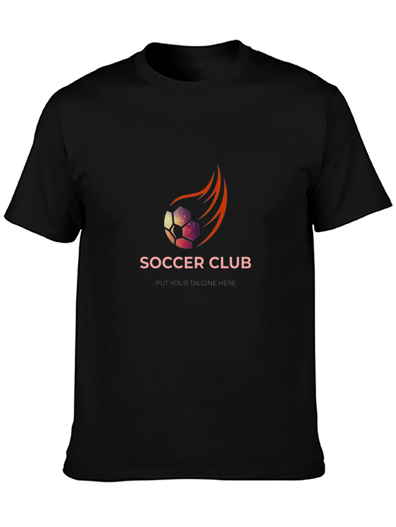 Soccer Club Graphic Tee - Black T-Shirt