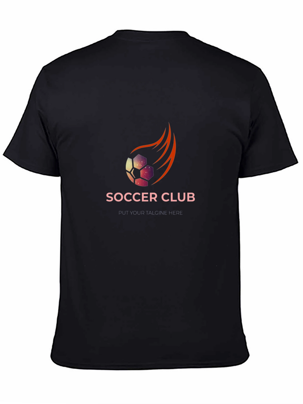 Soccer Club Graphic Tee - Black T-Shirt