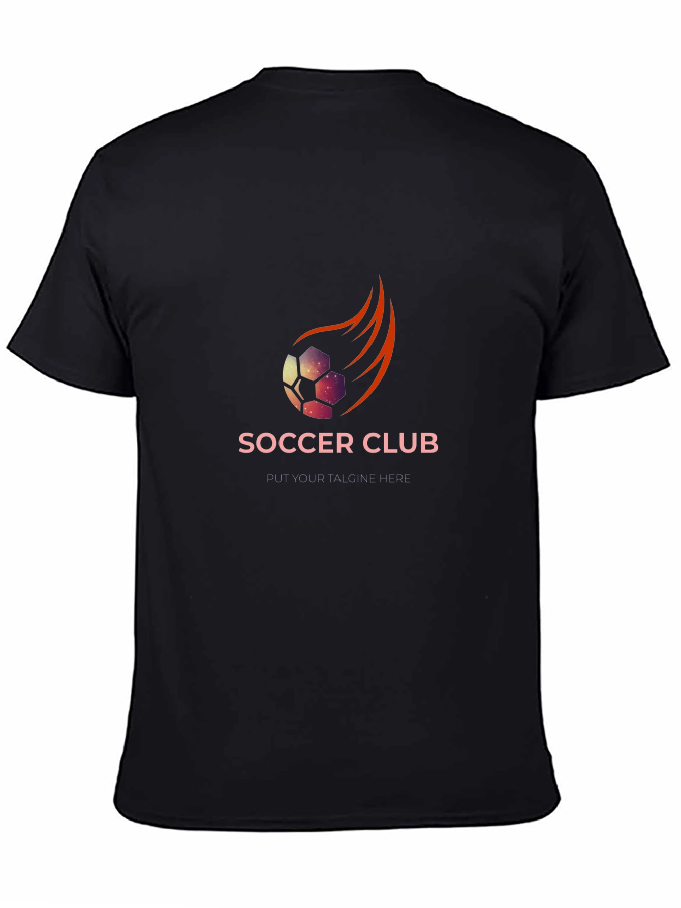 Soccer Club Graphic Tee - Black T-Shirt