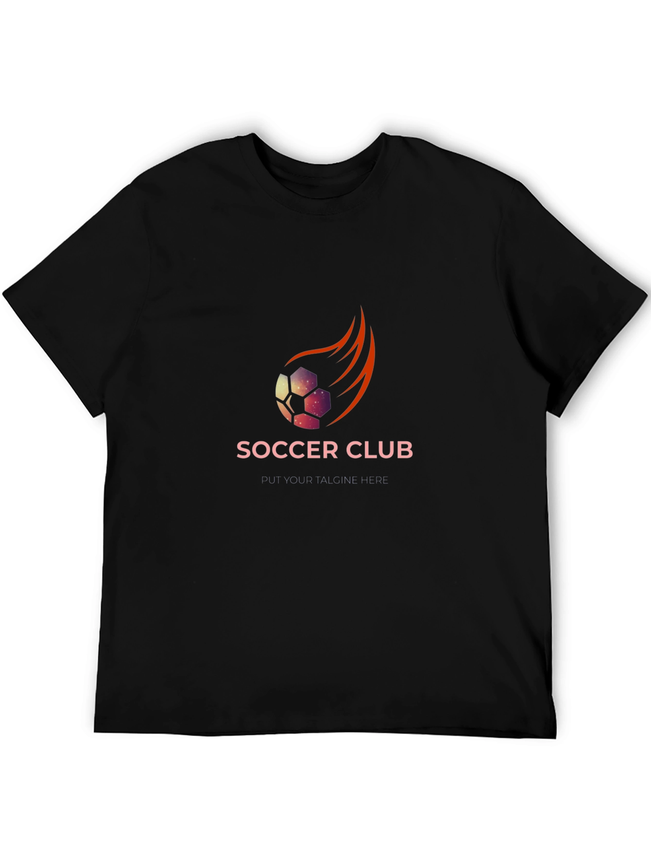 Soccer Club Graphic Tee - Black T-Shirt