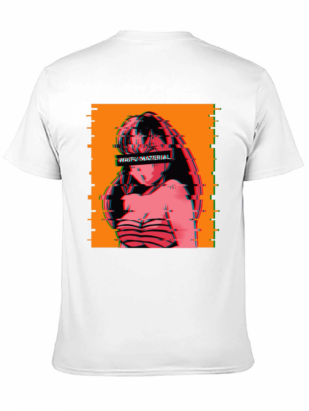 Waifu Material Anime Glitch T-Shirt