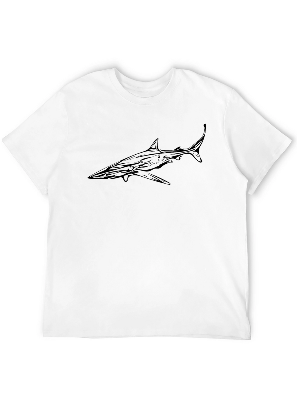 Shark Graphic Black T-Shirt - Ocean Lover Tee