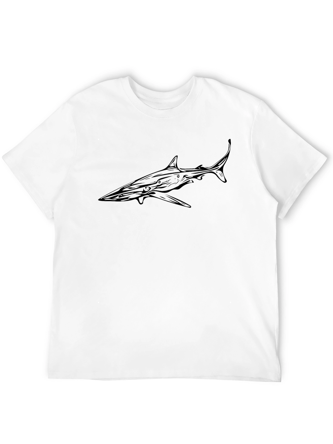 Shark Graphic Black T-Shirt - Ocean Lover Tee