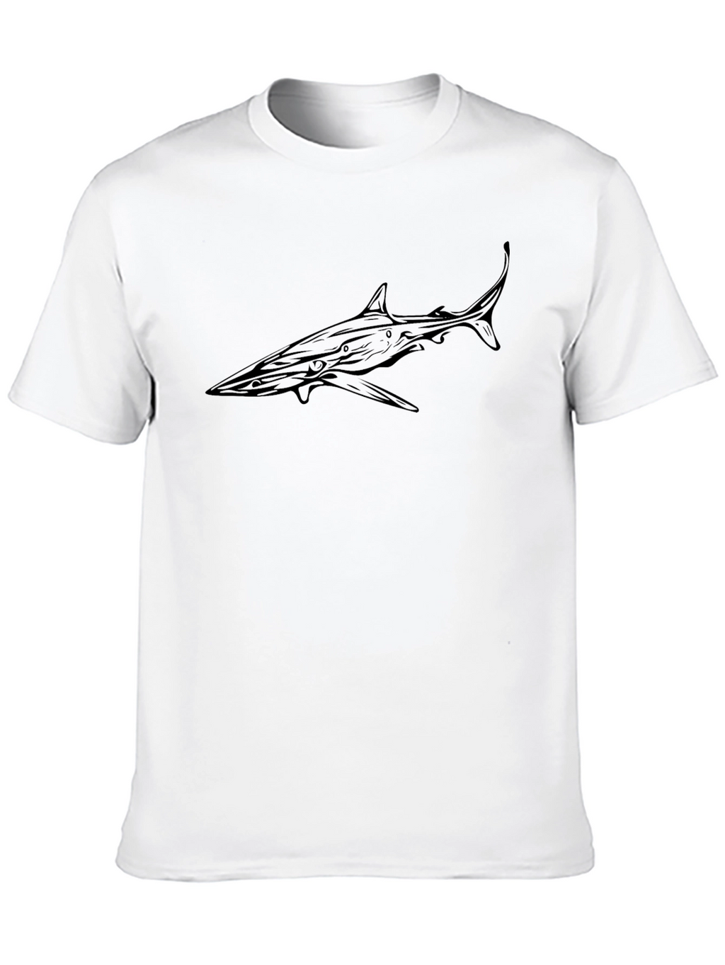 Shark Graphic Black T-Shirt - Ocean Lover Tee
