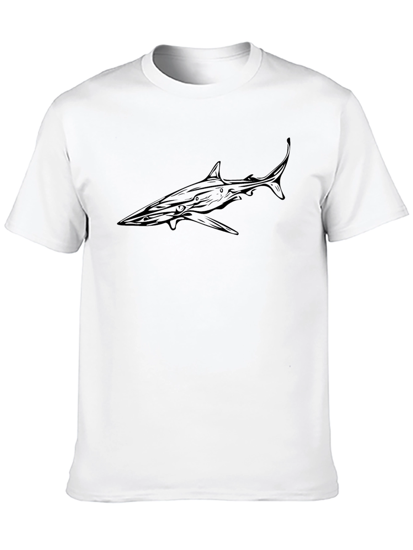 Shark Graphic Black T-Shirt - Ocean Lover Tee