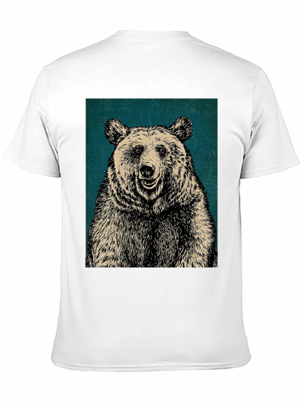 Mens Black Bear Graphic T-Shirt