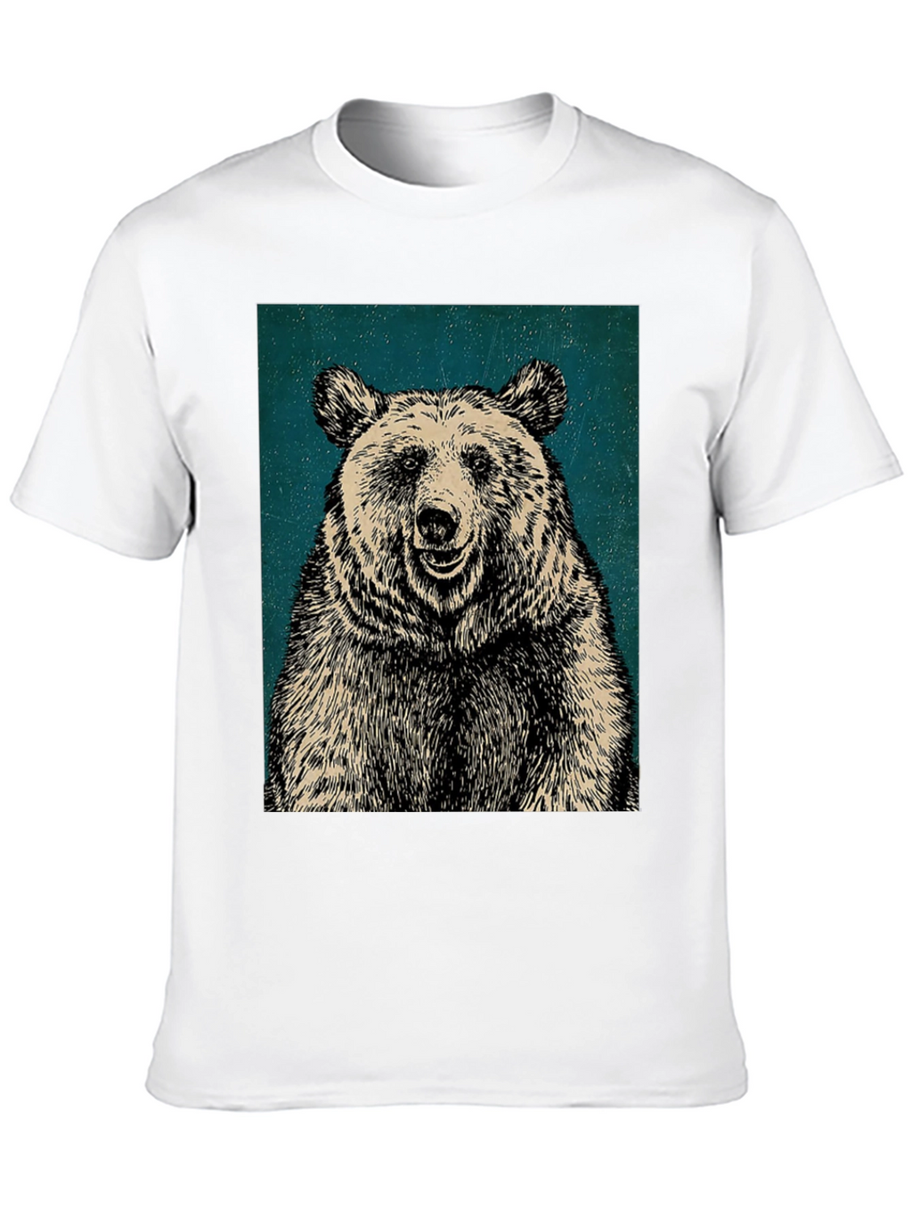 Mens Black Bear Graphic T-Shirt