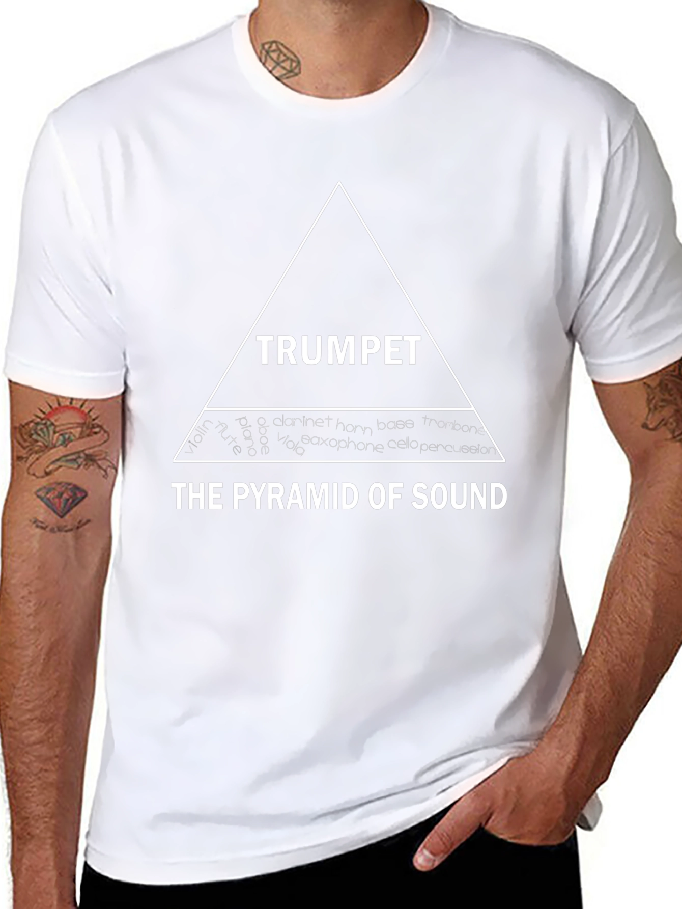 Pyramid of Sound T-Shirt - Music Instrument Tee