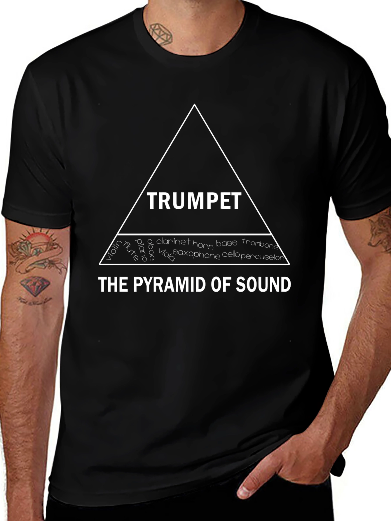 Pyramid of Sound T-Shirt - Music Instrument Tee