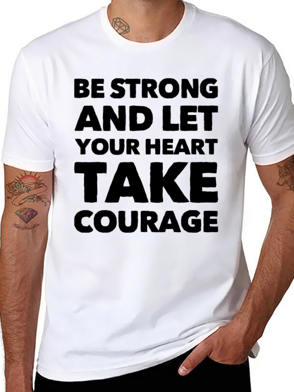 Be Strong Graphic T-Shirt - Inspirational Tee