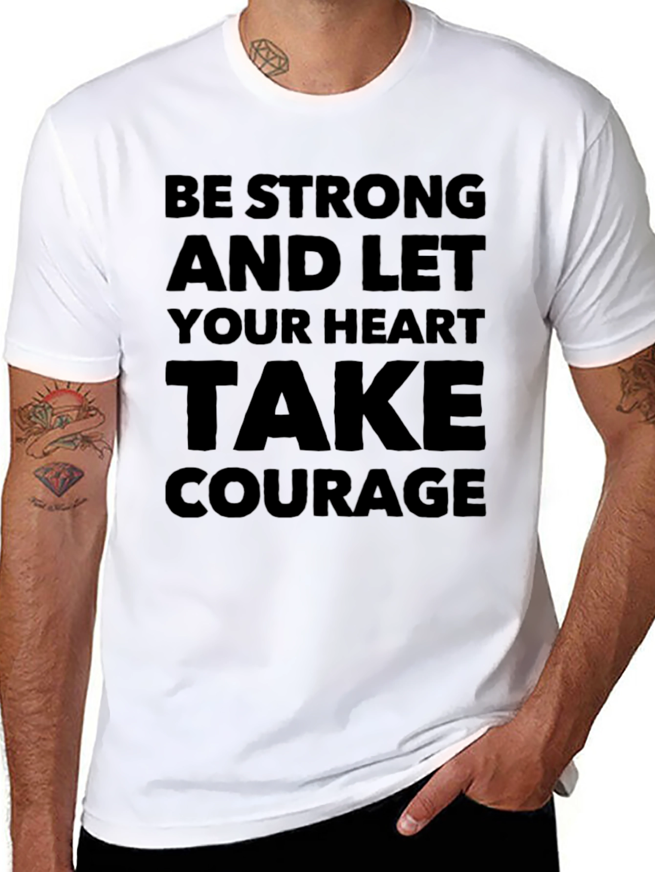 Be Strong Graphic T-Shirt - Inspirational Tee