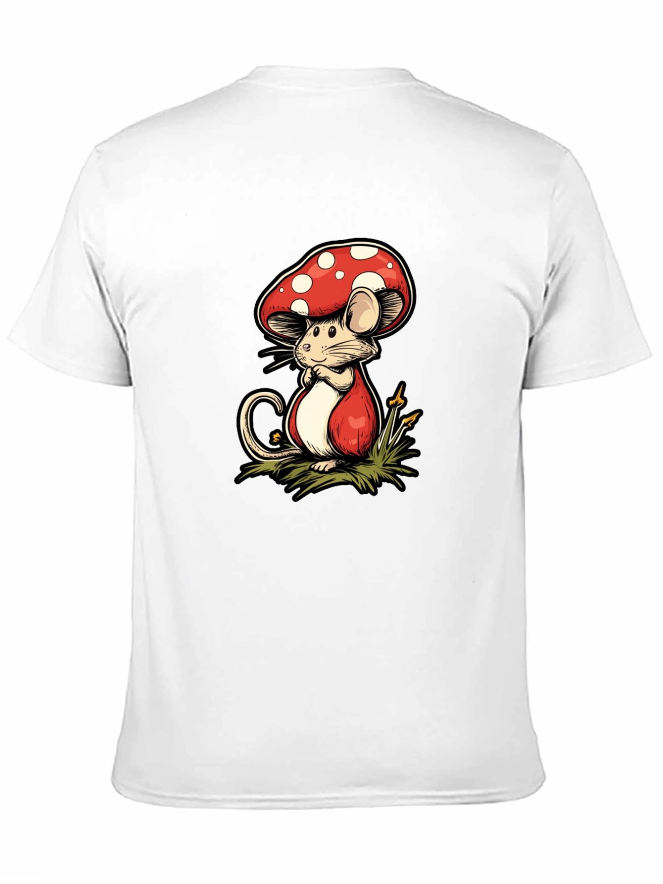 Mushroom Mouse Graphic Tee - Unique Design