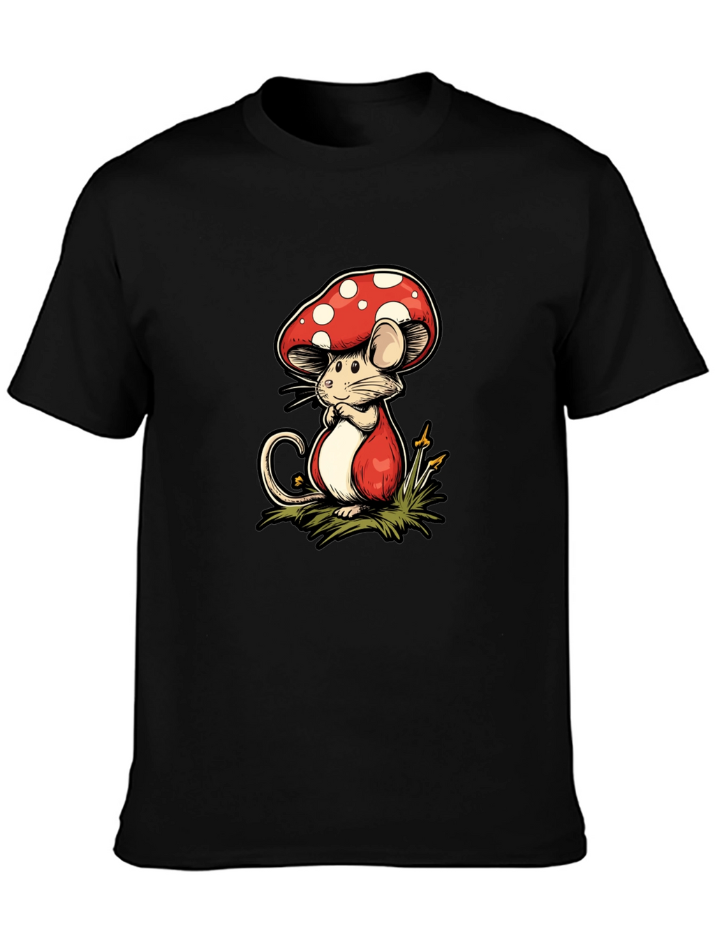 Mushroom Mouse Graphic Tee - Unique Design