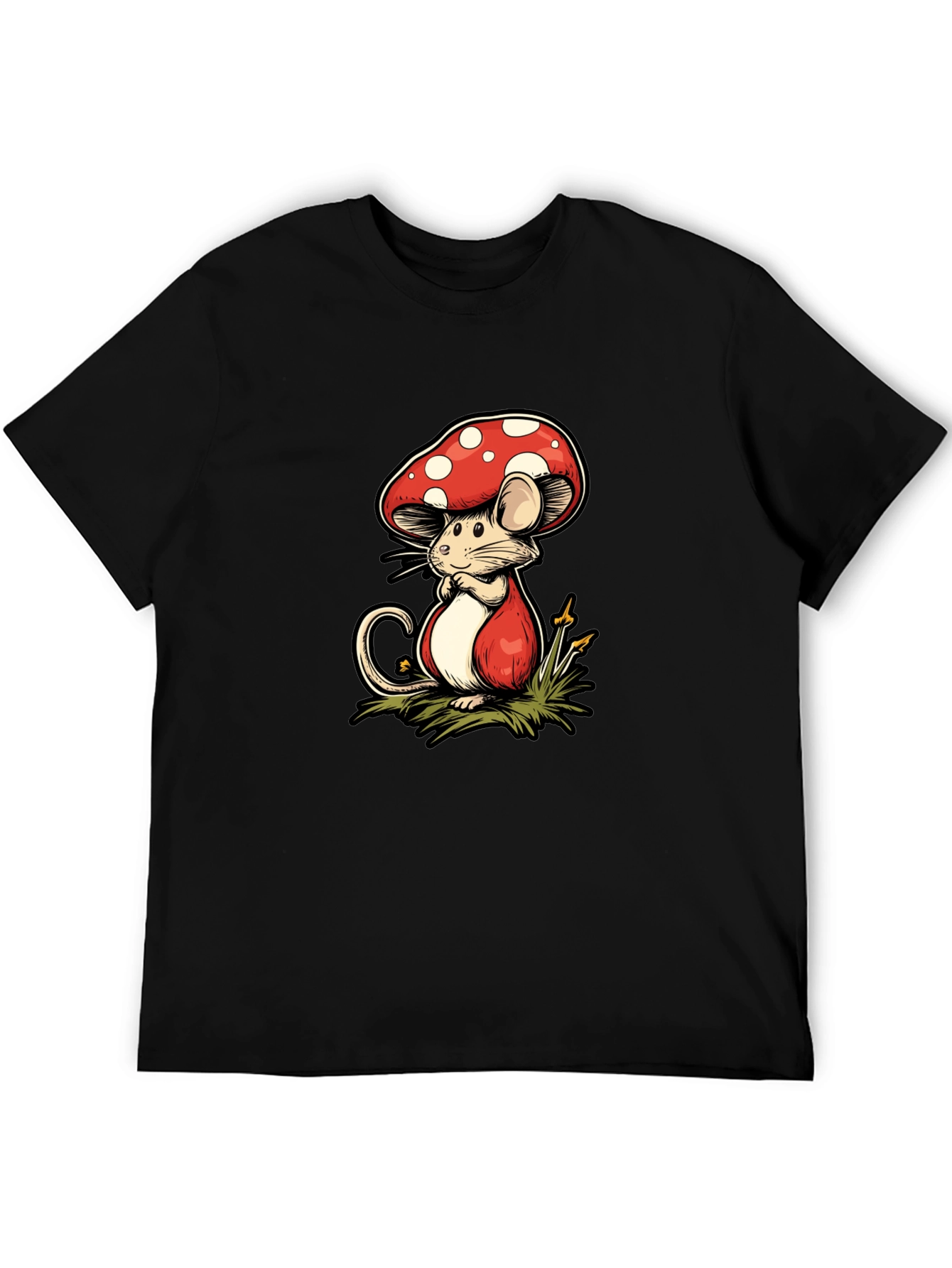 Mushroom Mouse Graphic Tee - Unique Design