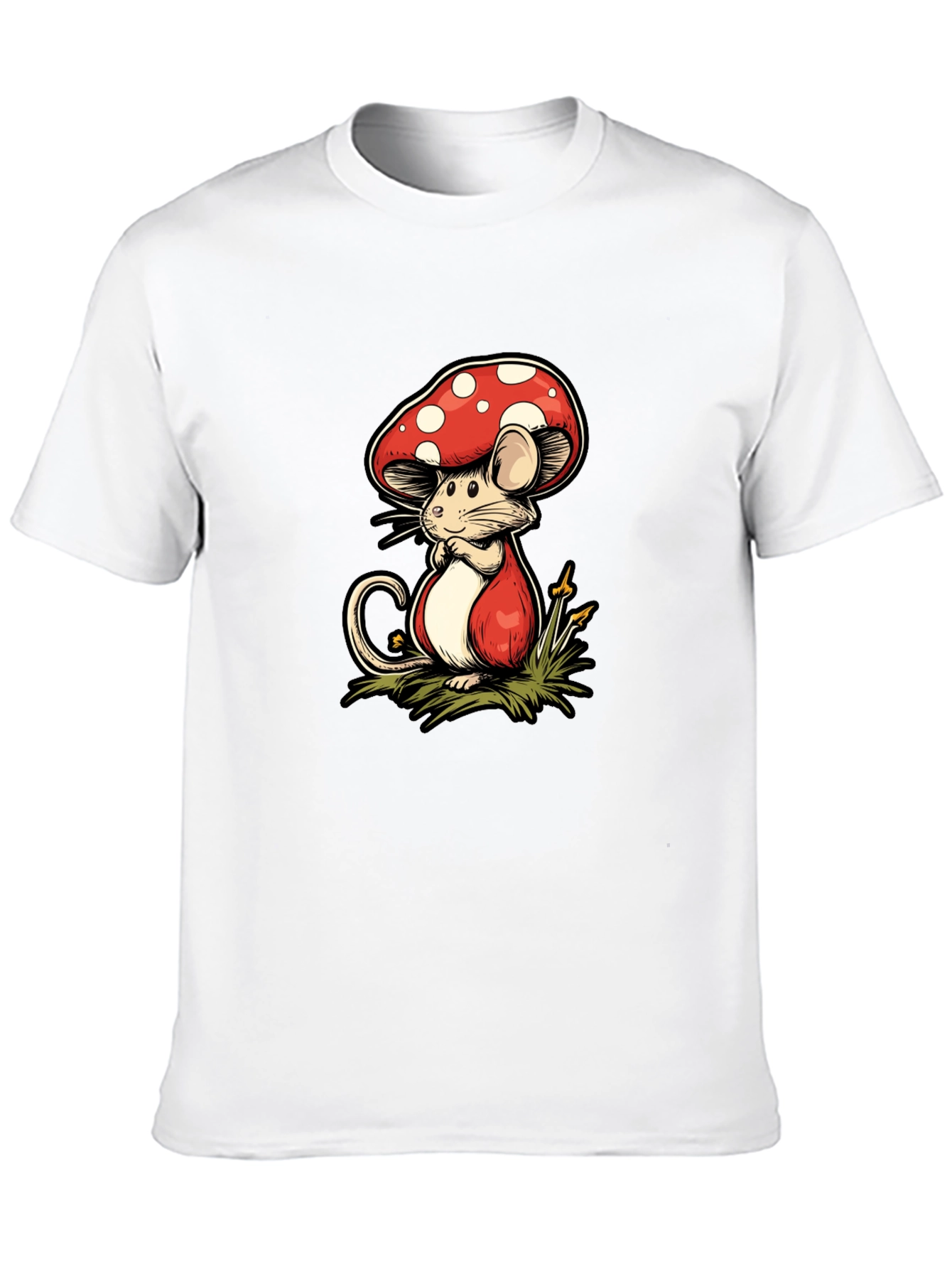 Mushroom Mouse Graphic Tee - Unique Design