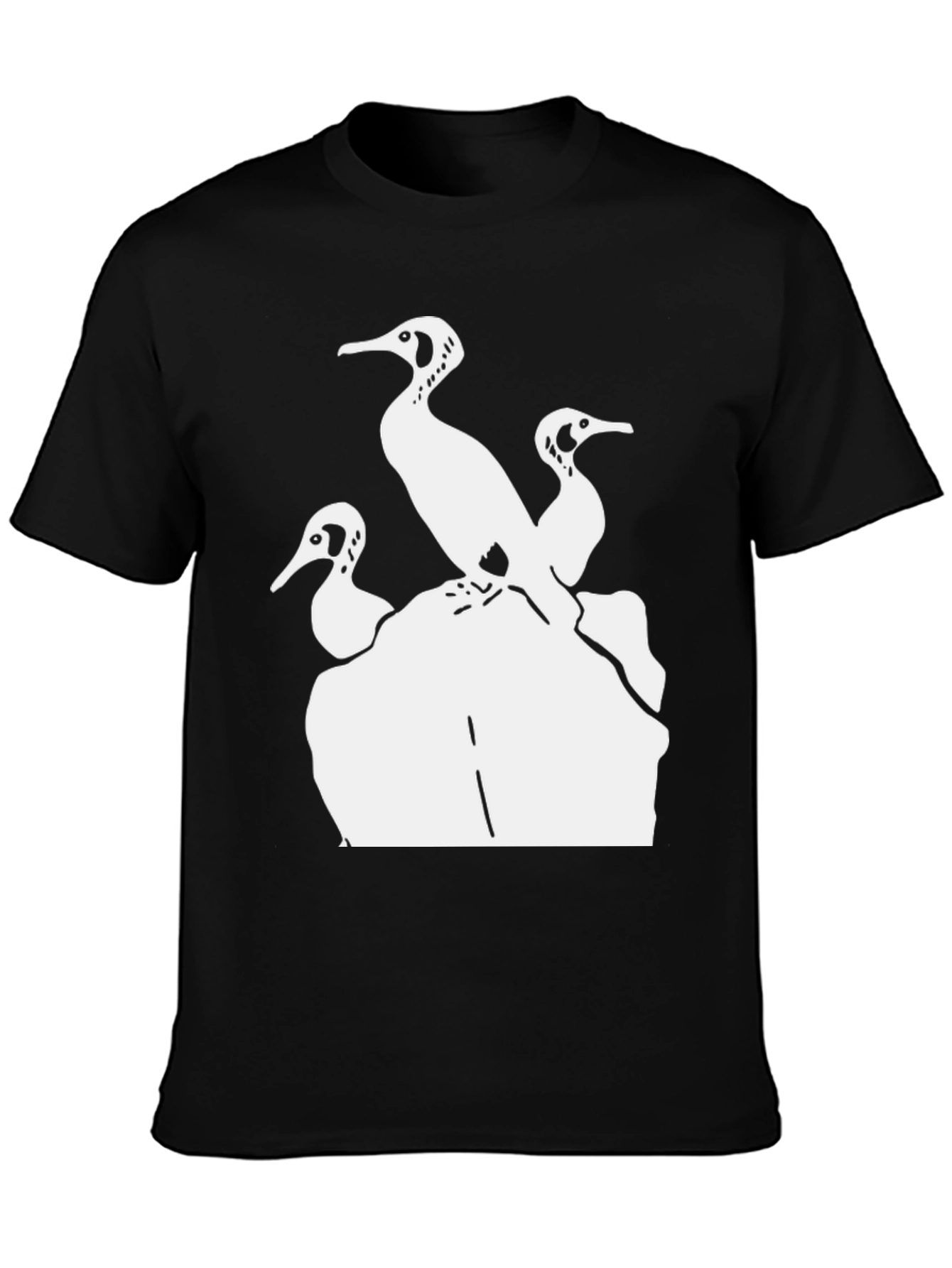 Cormorant Silhouette T-Shirt - Black
