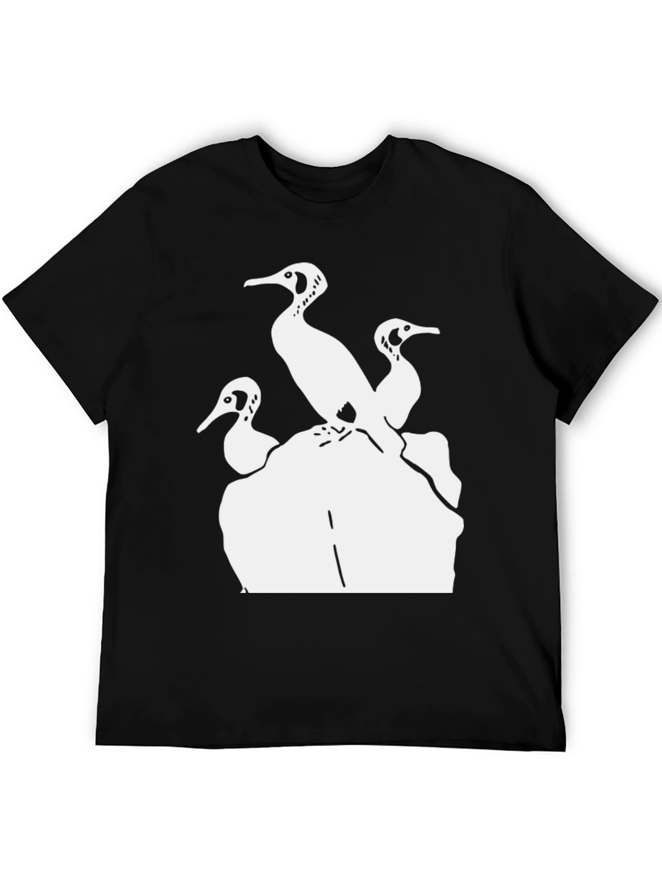 Cormorant Silhouette T-Shirt - Black