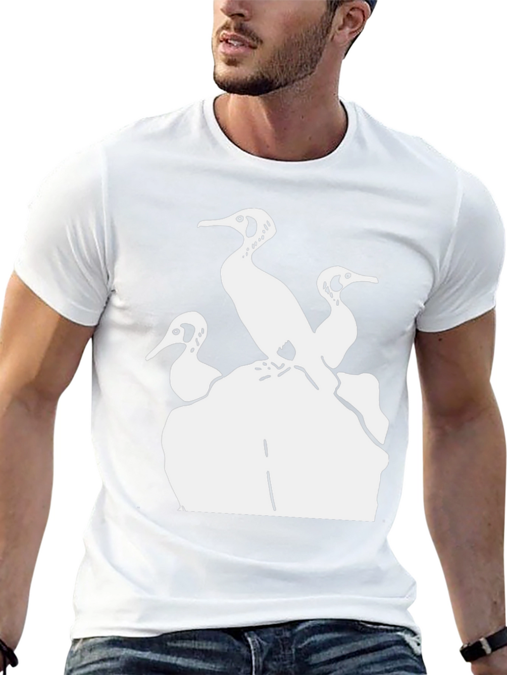 Cormorant Silhouette T-Shirt - Black